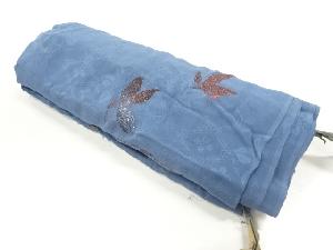 アンティーク　紋錦紗草花模様着物洗い張り